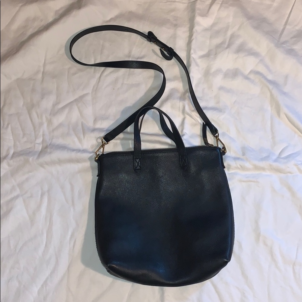 Madewell Black Zip-Top Transport Crossbody bag